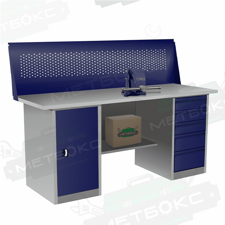 Верстак с тумбой и драйвером ВП-4/1,9 с экраном купить в Томске Верстак с тумбой и драйвером ВП-4/1,9 с экраном купить в Томске