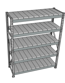 Стеллаж грузовой СГР 3000x1200x800 5 полок (металл) Стеллаж грузовой СГР 3000x1200x800 5 полок (металл)