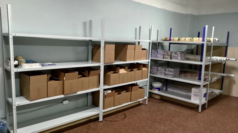 Стеллаж металлический Титан МС-500 2000х1500х400 4 полки купить в Томске Стеллаж металлический Титан МС-500 2000х1500х400 4 полки купить в Томске