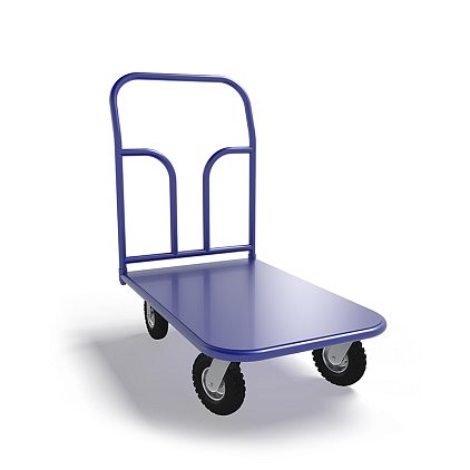 Платформенная тележка ТП 2 (г/п 300 кг, 900x600 мм, колеса пневматические 250 мм) купить в Томске