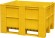 BoxPallet 1200х1000х740 мм сплошной желтый купить в Томске