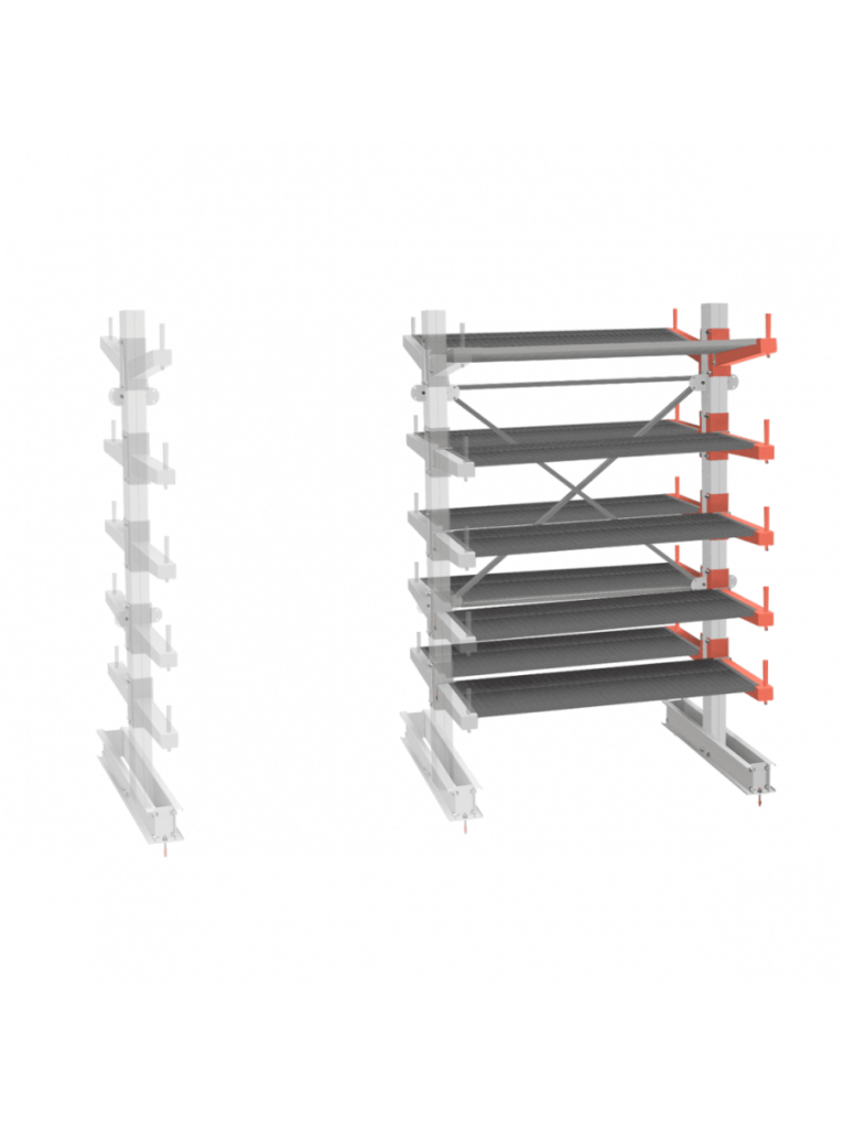 СТ-062 Стеллаж двухсторонний 5 ярусов ДОП. купить в Томске СТ-062 Стеллаж двухсторонний 5 ярусов ДОП. купить в Томске