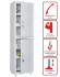 Медицинский шкаф HILFE МД 1 1657/SS купить в Томске
