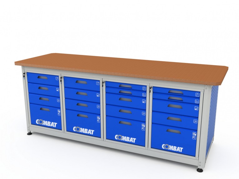 Верстак четырехтумбовый COMBAT 44455.2340 купить в Томске Верстак четырехтумбовый COMBAT 44455.2340 купить в Томске