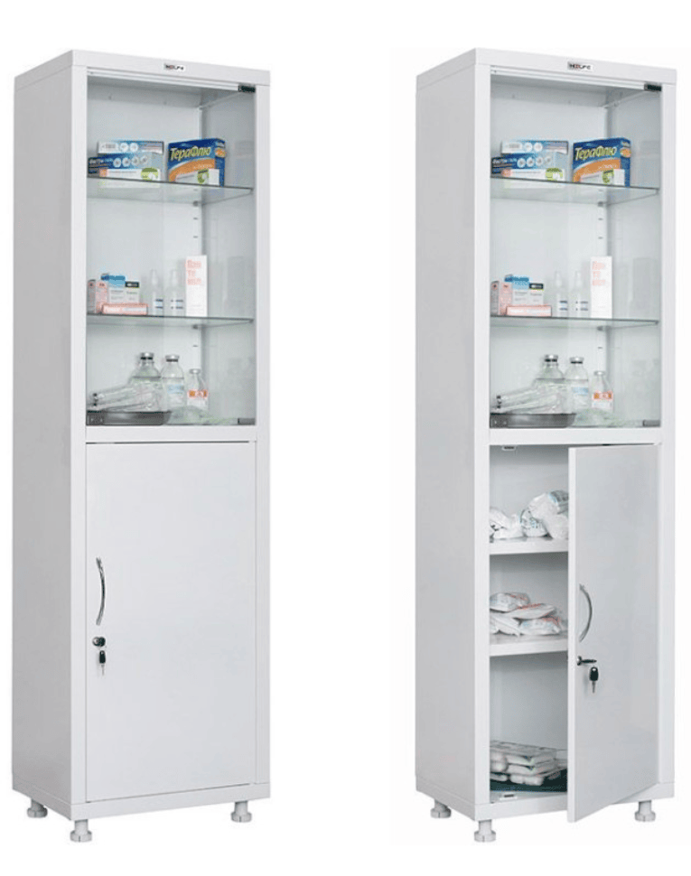 Медицинский шкаф HILFE МД 1 1657/SG купить в Томске Медицинский шкаф HILFE МД 1 1657/SG купить в Томске