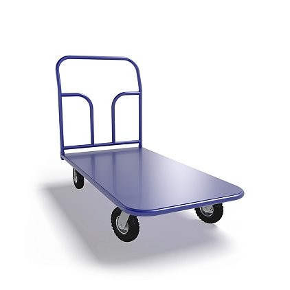 Платформенная тележка ТП 4 (г/п 300 кг, 1200x600 мм, колеса пневматические 250 мм) купить в Томске