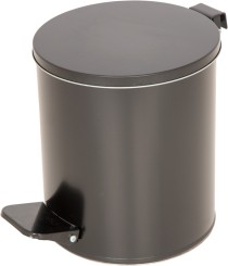 Урна с педалью черный 7 литров Урна с педалью черный 7 литров