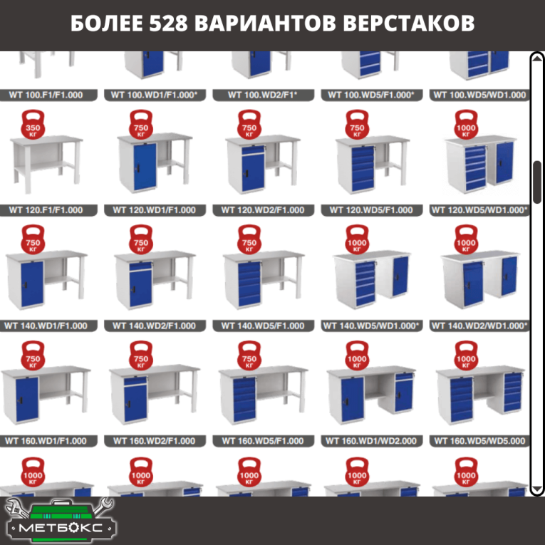 Верстак Profi WT120.WD5/WD1.020 купить в Томске Верстак Profi WT120.WD5/WD1.020 купить в Томске