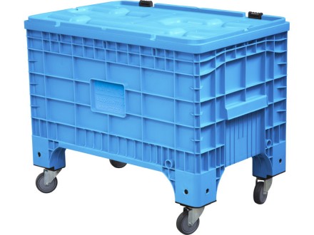 Big Box 1017х636х793 на колёсах, с крышкой, на петлях голубой купить в Томске
