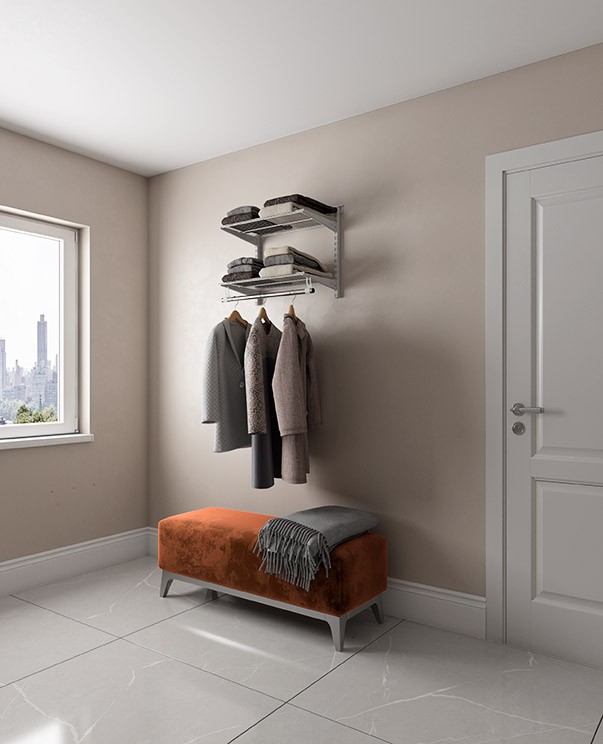 Гардеробная система Практик Home Basic G60S белая купить в Томске Гардеробная система Практик Home Basic G60S белая купить в Томске