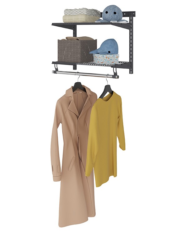 Гардеробная система Практик Home Basic G60S графит купить в Томске Гардеробная система Практик Home Basic G60S графит купить в Томске