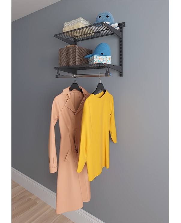 Гардеробная система Практик Home Basic G60S графит купить в Томске Гардеробная система Практик Home Basic G60S графит купить в Томске