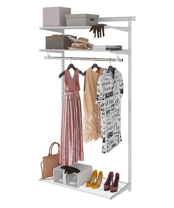 Гардеробная система Практик Home Basic G90 белая купить в Томске Гардеробная система Практик Home Basic G90 белая купить в Томске