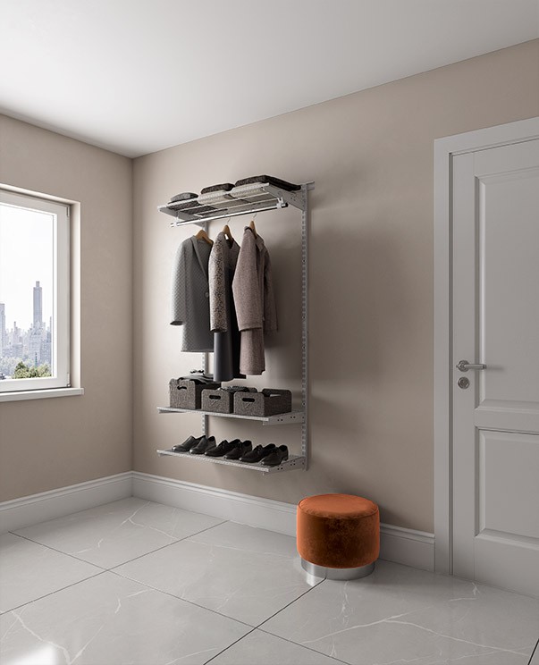 Гардеробная система Практик Home Basic G90 белая купить в Томске Гардеробная система Практик Home Basic G90 белая купить в Томске