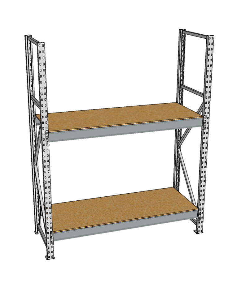 Стеллаж грузовой СГР 2000x2100x1000 2 полки (ДСП) купить в Томске Стеллаж грузовой СГР 2000x2100x1000 2 полки (ДСП) купить в Томске