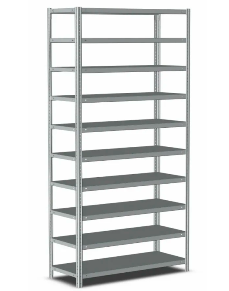 Стеллаж металлический Титан МС-500 2500х1000х400 10 полок купить в Томске Стеллаж металлический Титан МС-500 2500х1000х400 10 полок купить в Томске