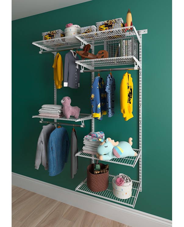 Гардеробная система Практик Home Optima G120 белая купить в Томске