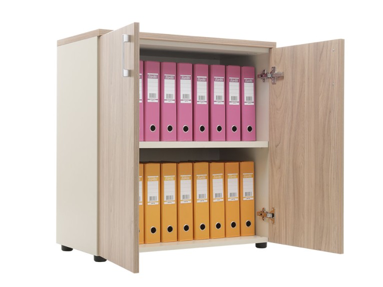 Шкаф NW 0880 закрытый вяз натуральный/бежевый купить в Томске