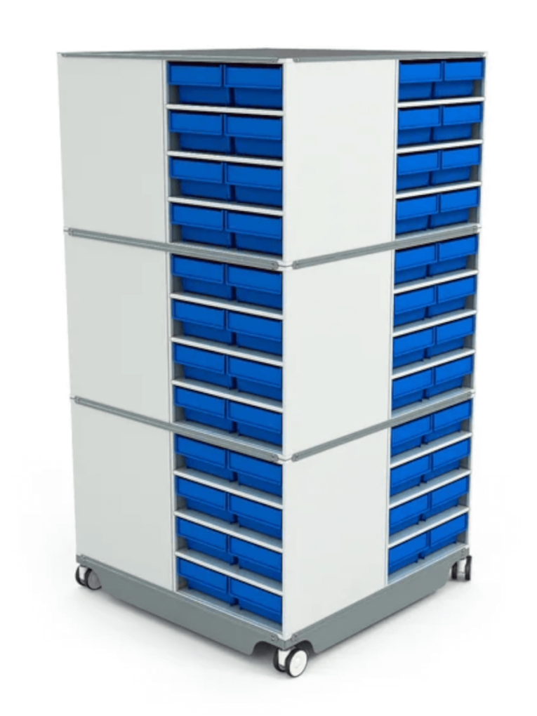 КП-01 Кассетница поворотная с синими ящиками купить в Томске