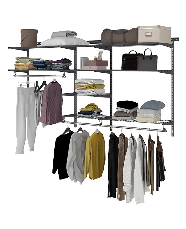 Гардеробная система Практик Home Optima G240 графит купить в Томске