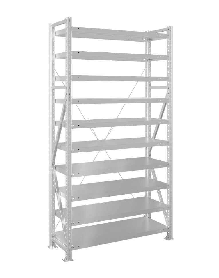 Стеллаж MS U 2000x1200x600 10 полок (280 кг, металл) купить в Томске Стеллаж MS U 2000x1200x600 10 полок (280 кг, металл) купить в Томске