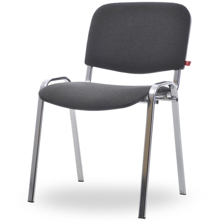 Стул Изо (серая ткань, хром) купить в Томске Стул Изо (серая ткань, хром) купить в Томске