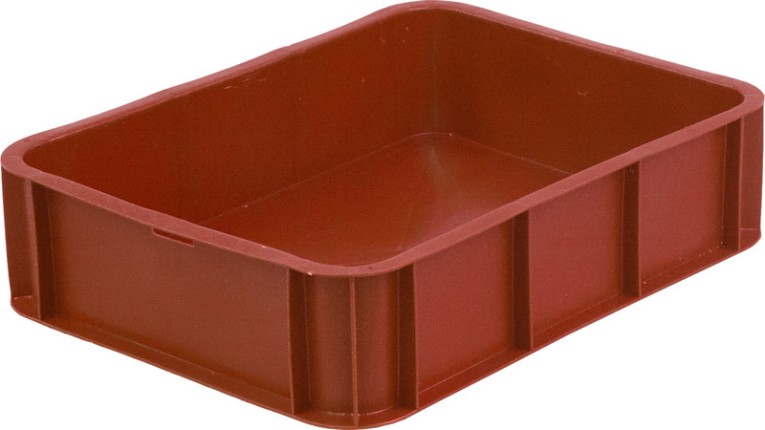 Ящик 430х330х110 без крышки, под пирожные красный купить в Томске