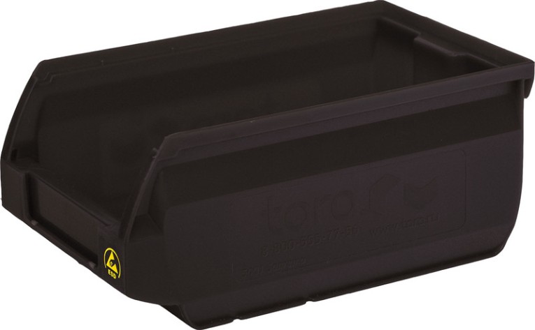 Ящик Sanremo 170х105х75 PP, черный антистатичный купить в Томске