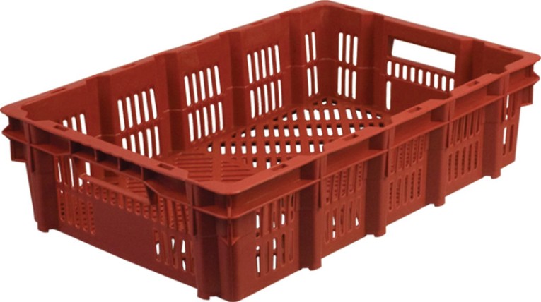 Ящик для заморозки 600х400х150 конусный,перф. красный купить в Томске