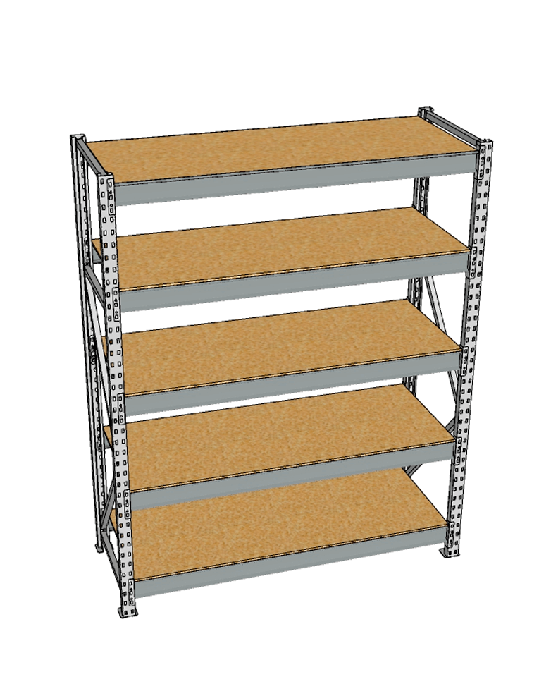 Стеллаж грузовой СГР 3000x1800x1000 5 полок (ДСП) купить в Томске