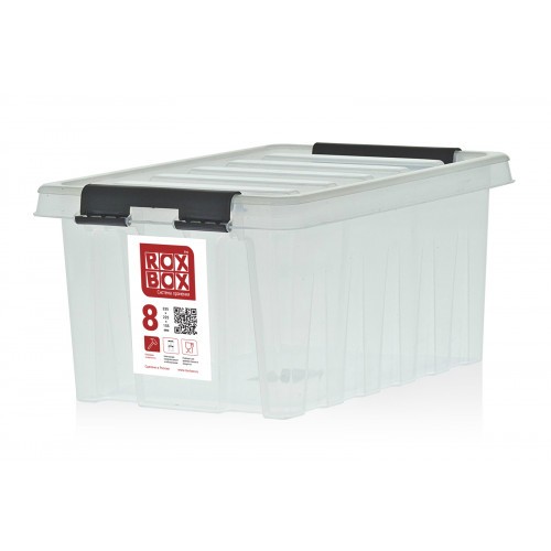 Контейнер Rox Box Original 8 (335х220х155 мм с крышкой и клипсами прозрачный) купить в Томске