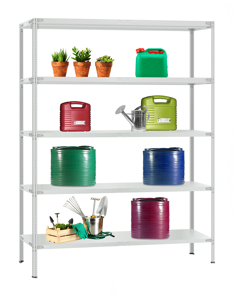 Стеллаж металлический Титан МС-900 3000x1000x400 5 полок купить в Томске Стеллаж металлический Титан МС-900 3000x1000x400 5 полок купить в Томске