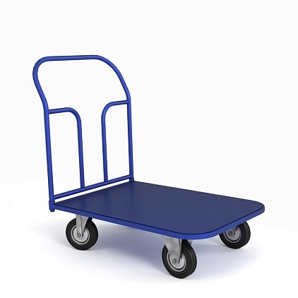 Тележка платформенная ТП 2 (г/п 550 кг, 900x600 мм, колеса литая протекторная резина 160 мм) купить в Томске