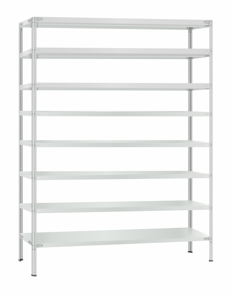 Стеллаж металлический Титан МС-500 2300х1500х300 8 полок купить в Томске Стеллаж металлический Титан МС-500 2300х1500х300 8 полок купить в Томске