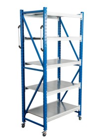 Стеллаж мобильный БиКом СТ-4 300x210x70 5 полок