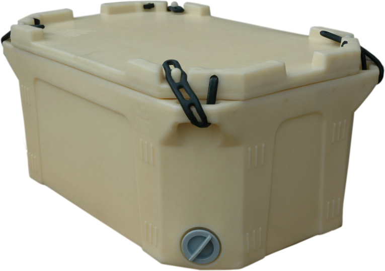 Контейнер 790х490х400 мм бежевый с крышкой купить в Томске Контейнер 790х490х400 мм бежевый с крышкой купить в Томске