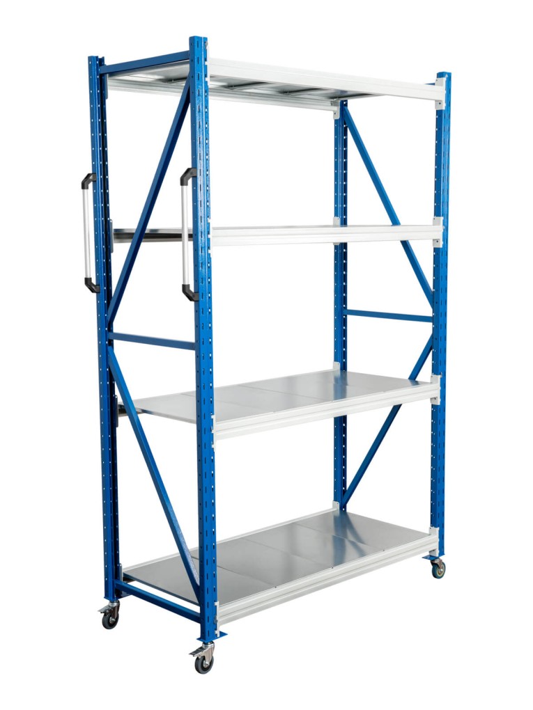 Стеллаж мобильный БиКом СТ-4 250x120x50 4 полки купить в Томске Стеллаж мобильный БиКом СТ-4 250x120x50 4 полки купить в Томске