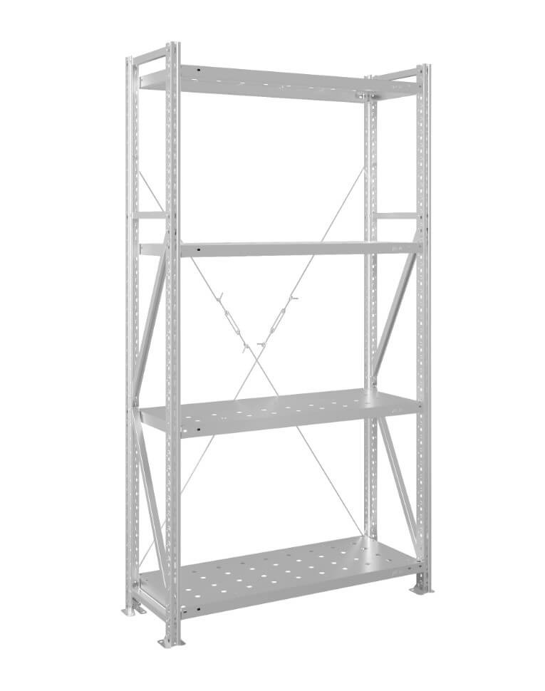 Стеллаж MS U 2500x1500x800 4 полки (250 кг, перф) купить в Томске Стеллаж MS U 2500x1500x800 4 полки (250 кг, перф) купить в Томске