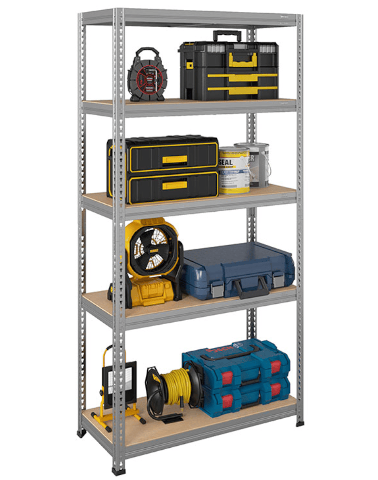 Стеллаж быстросборный ЛОФТ (SBL) 1800x900x450 5 полок (цинк) купить в Томске Стеллаж быстросборный ЛОФТ (SBL) 1800x900x450 5 полок (цинк) купить в Томске