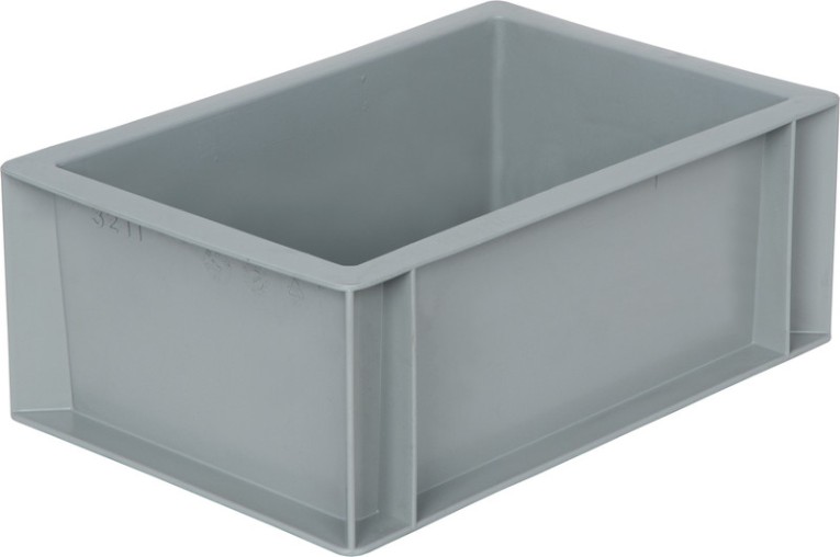 Ящик 300х200х120 сплошной, без ручек, гладкое дно, серый B-3211 купить в Томске Ящик 300х200х120 сплошной, без ручек, гладкое дно, серый B-3211 купить в Томске