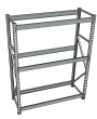 Стеллаж грузовой СГР 2500x1500x500 3 полки (без настила)