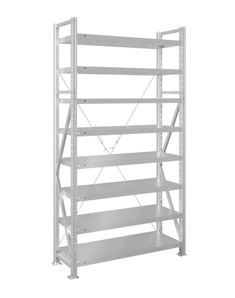 Стеллаж MS U 3000x1200x400 8 полок (180 кг, металл) купить в Томске