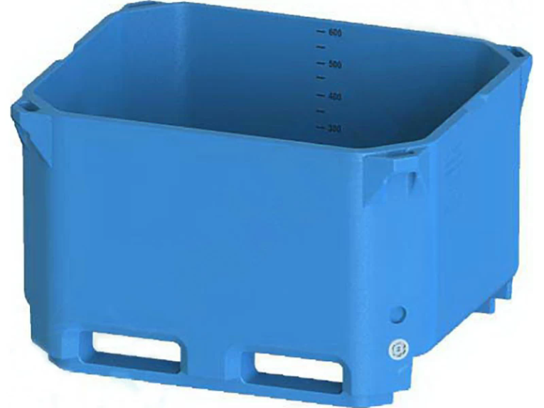 Контейнер 600л. изотермический, без крышки цв. синий купить в Томске