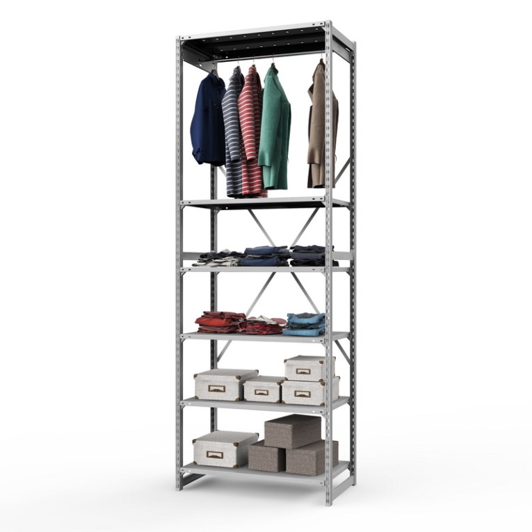 Стеллаж металлический ТСУ Универсал, 3000х1060х600 мм.Штанги: 1шт. Полки: металл перф. 6 шт. купить в Томске Стеллаж металлический ТСУ Универсал, 3000х1060х600 мм.Штанги: 1шт. Полки: металл перф. 6 шт. купить в Томске