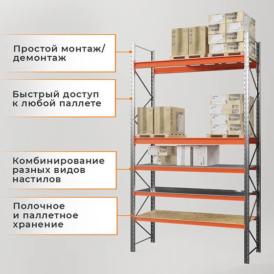 Стеллаж паллетный СПЛ 2000х1800х1100 1 ярус (1300/9700) купить в Томске Стеллаж паллетный СПЛ 2000х1800х1100 1 ярус (1300/9700) купить в Томске