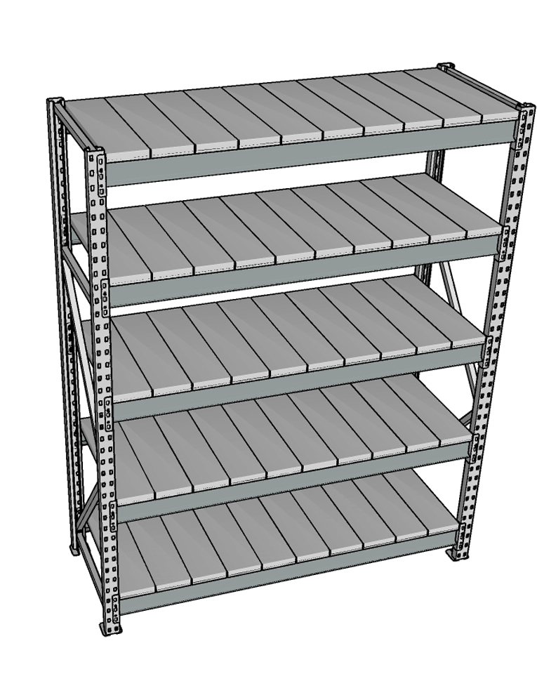 Стеллаж грузовой СГР 2000x1800x800 5 полок (металл) купить в Томске Стеллаж грузовой СГР 2000x1800x800 5 полок (металл) купить в Томске
