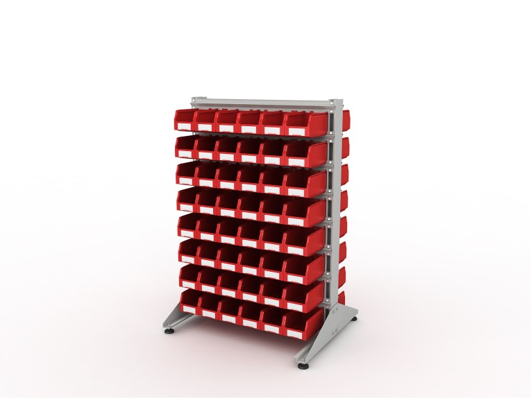Стеллаж для пластиковых лотков SORTEX двухсторонний 1500x1000x800.02 купить в Томске Стеллаж для пластиковых лотков SORTEX двухсторонний 1500x1000x800.02 купить в Томске