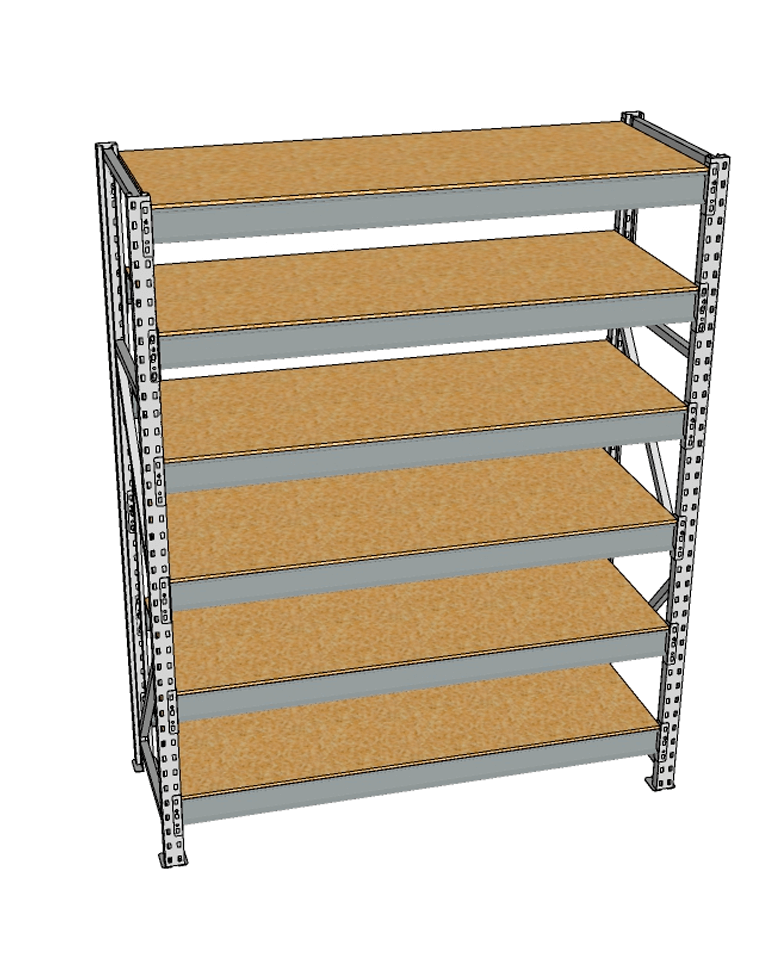 Стеллаж грузовой СГР 3000x2100x500 6 полок (ДСП) купить в Томске Стеллаж грузовой СГР 3000x2100x500 6 полок (ДСП) купить в Томске