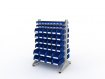 Стеллаж для пластиковых лотков SORTEX двухсторонний 1500x1000x800.06 Стеллаж для пластиковых лотков SORTEX двухсторонний 1500x1000x800.06