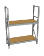 Стеллаж грузовой СГР 2500x900x500 2 полки (ДСП) Стеллаж грузовой СГР 2500x900x500 2 полки (ДСП)